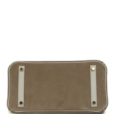 HERMÈS Hermes Birkin 30 Gris Caillou Grizzly and Gris Perle Evercolor Permabrass Hardware | Thumbnail 6 HERMÈS Hermes Birkin 30 Gris Caillou Grizzly and Gris Perle Evercolor Permabrass Hardware | Thumbnail 6