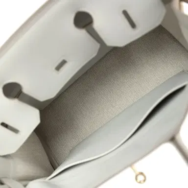 HERMÈS Hermes Birkin 30 Gris Caillou Grizzly and Gris Perle Evercolor Permabrass Hardware | Thumbnail 9 HERMÈS Hermes Birkin 30 Gris Caillou Grizzly and Gris Perle Evercolor Permabrass Hardware | Thumbnail 9