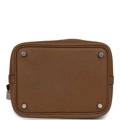 HERMÈS Hermes Picotin Lock 18 Alezan Clemence Palladium Hardware | Thumbnail 6 HERMÈS Hermes Picotin Lock 18 Alezan Clemence Palladium Hardware | Thumbnail 6