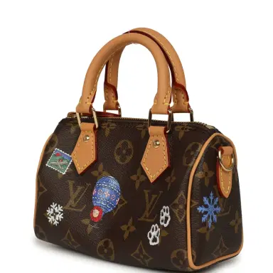 Louis Vuitton Louis Vuitton "Vivienne" Nano Speedy Bag Brown Monogram Snowy Pearl Gold Hardware | Thumbnail 5 Louis Vuitton Louis Vuitton "Vivienne" Nano Speedy Bag Brown Monogram Snowy Pearl Gold Hardware | Thumbnail 5