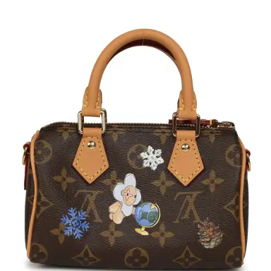 Louis Vuitton Louis Vuitton "Vivienne" Nano Speedy Bag Brown Monogram Snowy Pearl Gold Hardware | Thumbnail 7 Louis Vuitton Louis Vuitton "Vivienne" Nano Speedy Bag Brown Monogram Snowy Pearl Gold Hardware | Thumbnail 7