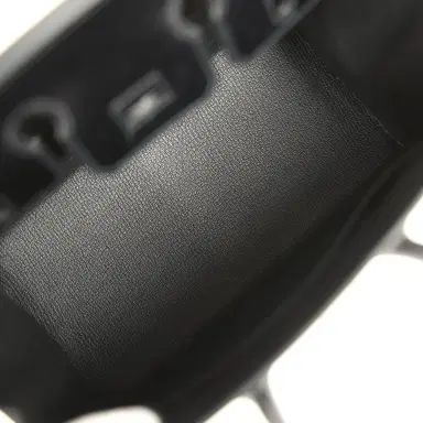 HERMÈS Pre-owned Hermes Birkin Sellier 25 Black Box Palladium Hardware | Thumbnail 8 HERMÈS Pre-owned Hermes Birkin Sellier 25 Black Box Palladium Hardware | Thumbnail 8