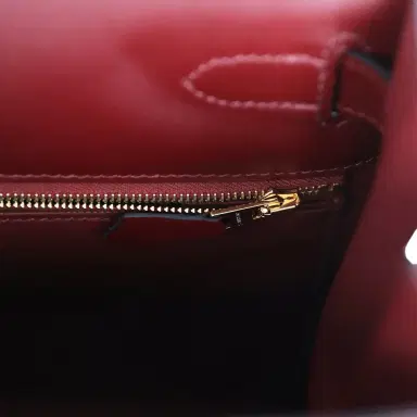 HERMÈS Pre-owned Hermes Kelly Sellier 28 Rouge H Sombrero Gold Hardware | Thumbnail 9 HERMÈS Pre-owned Hermes Kelly Sellier 28 Rouge H Sombrero Gold Hardware | Thumbnail 9