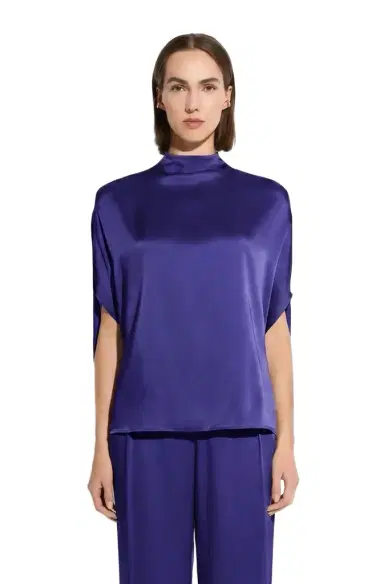 LAPOINTE Satin Cape Tee | Thumbnail 1 LAPOINTE Satin Cape Tee | Thumbnail 1