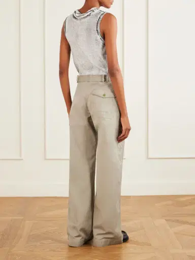 Acne Studios Belted Cotton-blend Gabardine Wide-leg Pants | Thumbnail 3 Acne Studios Belted Cotton-blend Gabardine Wide-leg Pants | Thumbnail 3
