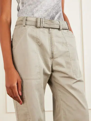 Acne Studios Belted Cotton-blend Gabardine Wide-leg Pants | Thumbnail 4 Acne Studios Belted Cotton-blend Gabardine Wide-leg Pants | Thumbnail 4