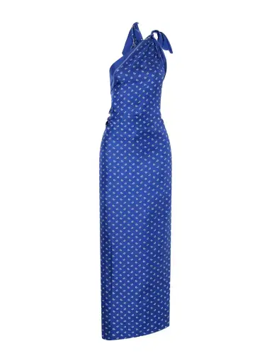 Christopher Esber Bandana Printed Silk Twill Maxi Dress | Thumbnail 1 Christopher Esber Bandana Printed Silk Twill Maxi Dress | Thumbnail 1
