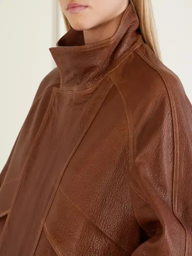 Nour Hammour Ariste Oversized Paneled Leather Jacket | Thumbnail 5 Nour Hammour Ariste Oversized Paneled Leather Jacket | Thumbnail 5