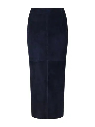 Nour Hammour Selly Suede Midi Skirt | Thumbnail 1 Nour Hammour Selly Suede Midi Skirt | Thumbnail 1