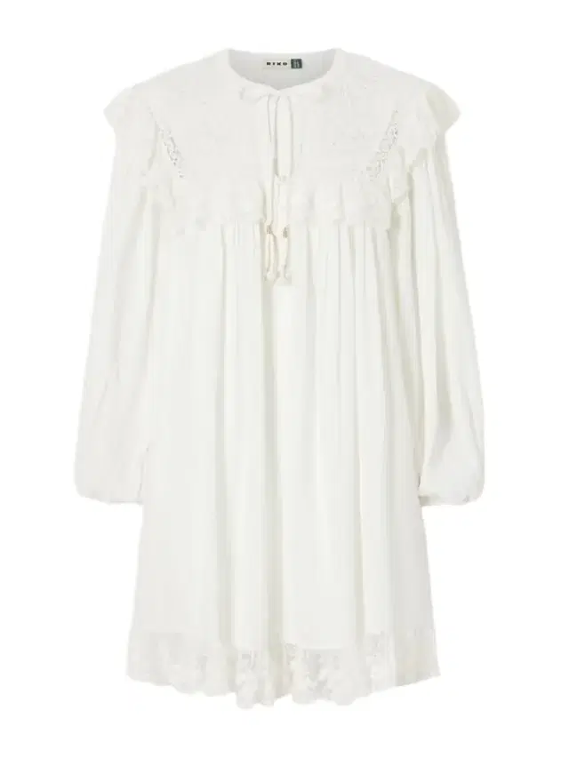Inez Floral-embroidered Lace-trimmed Cotton Mini Dress Inez Floral-embroidered Lace-trimmed Cotton Mini Dress