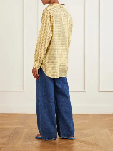 Auralee Check Cotton Shirt | Thumbnail 4 Auralee Check Cotton Shirt | Thumbnail 4