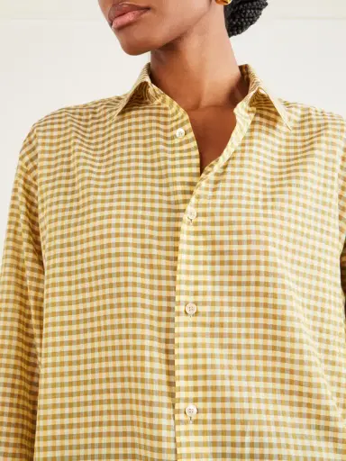 Auralee Check Cotton Shirt | Thumbnail 5 Auralee Check Cotton Shirt | Thumbnail 5