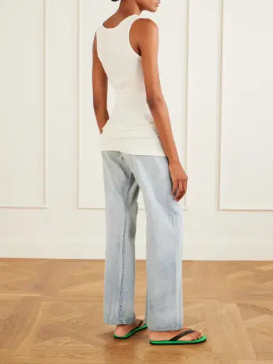 Auralee Ribbed-knit Cotton Tank | Thumbnail 3 Auralee Ribbed-knit Cotton Tank | Thumbnail 3