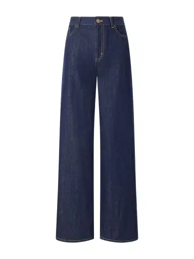 La Ligne Isadora Cotton-chambray Wide-leg Jeans | Thumbnail 1 La Ligne Isadora Cotton-chambray Wide-leg Jeans | Thumbnail 1
