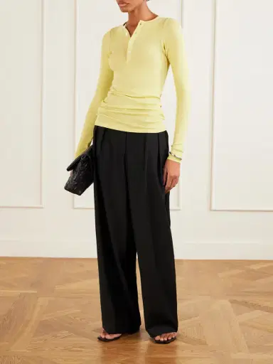 Auralee Ribbed-knit Cotton T-shirt | Thumbnail 2 Auralee Ribbed-knit Cotton T-shirt | Thumbnail 2
