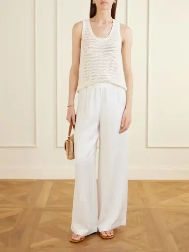 Anine Bing Roslyn Woven Wide-leg Pants | Thumbnail 2 Anine Bing Roslyn Woven Wide-leg Pants | Thumbnail 2
