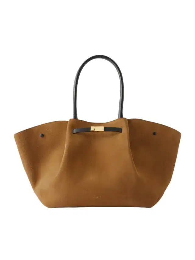 The New York Large Leather-trimmed Suede Tote The New York Large Leather-trimmed Suede Tote