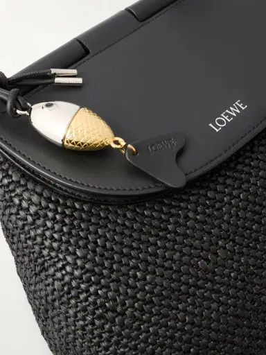 Loewe + Paula's Ibiza Pescador Medium Embellished Leather-trimmed Raffia Shoulder Bag | Thumbnail 5 Loewe + Paula's Ibiza Pescador Medium Embellished Leather-trimmed Raffia Shoulder Bag | Thumbnail 5