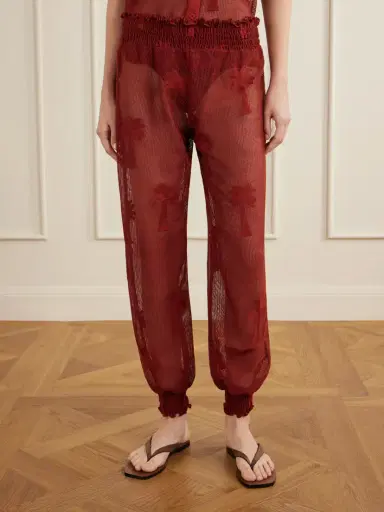 Johanna Ortiz Palm Nomad Cotton-mesh Balloon Pants | Thumbnail 3 Johanna Ortiz Palm Nomad Cotton-mesh Balloon Pants | Thumbnail 3