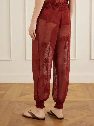 Johanna Ortiz Palm Nomad Cotton-mesh Balloon Pants | Thumbnail 4 Johanna Ortiz Palm Nomad Cotton-mesh Balloon Pants | Thumbnail 4