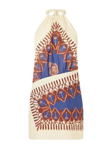 Johanna Ortiz Open-back Printed Cotton-voile Mini Dress | Thumbnail 1 Johanna Ortiz Open-back Printed Cotton-voile Mini Dress | Thumbnail 1