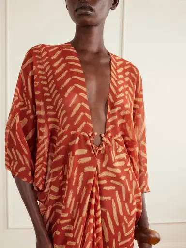 Johanna Ortiz Sensory Tapestry Printed Recycled Georgette Coverup | Thumbnail 4 Johanna Ortiz Sensory Tapestry Printed Recycled Georgette Coverup | Thumbnail 4