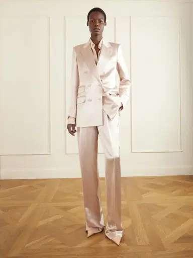 Tom Ford Polka- Dot Satin Straight-leg Pants | Thumbnail 2 Tom Ford Polka- Dot Satin Straight-leg Pants | Thumbnail 2