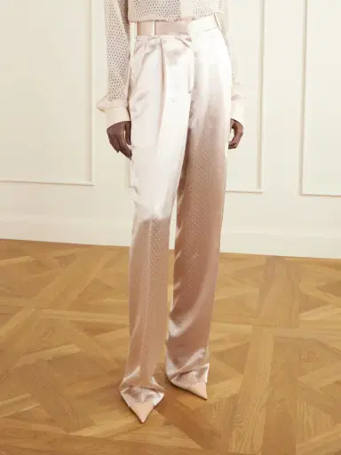 Tom Ford Polka- Dot Satin Straight-leg Pants | Thumbnail 3 Tom Ford Polka- Dot Satin Straight-leg Pants | Thumbnail 3