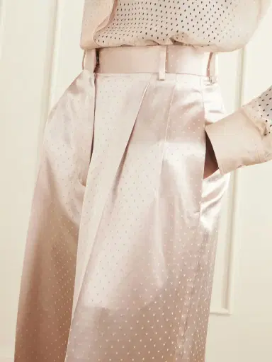 Tom Ford Polka- Dot Satin Straight-leg Pants | Thumbnail 5 Tom Ford Polka- Dot Satin Straight-leg Pants | Thumbnail 5