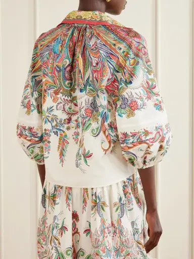 Etro Floral-print Cotton-poplin Blouse | Thumbnail 3 Etro Floral-print Cotton-poplin Blouse | Thumbnail 3