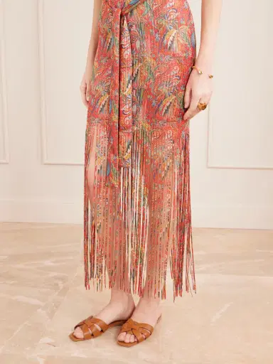 Etro Belted Fringed Jacquard-knit Midi Dress | Thumbnail 6 Etro Belted Fringed Jacquard-knit Midi Dress | Thumbnail 6
