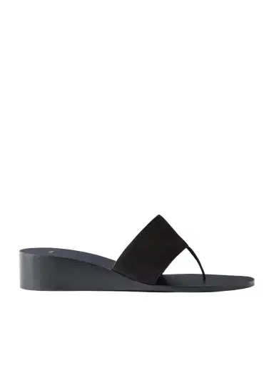 Jude Lucille Nubuck Wedge Thong Sandals | Thumbnail 1 Jude Lucille Nubuck Wedge Thong Sandals | Thumbnail 1