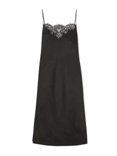 Stella McCartney Lace-trimmed Satin Midi Dress | Thumbnail 5 Stella McCartney Lace-trimmed Satin Midi Dress | Thumbnail 5