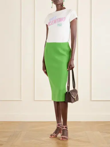 Valentino Garavani Printed Cotton Jersey T-shirt | Thumbnail 2 Valentino Garavani Printed Cotton Jersey T-shirt | Thumbnail 2