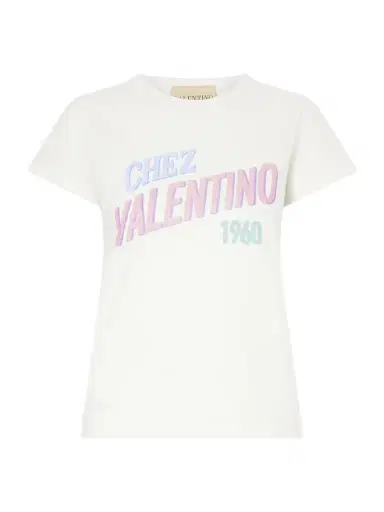 Valentino Garavani Printed Cotton Jersey T-shirt | Thumbnail 1 Valentino Garavani Printed Cotton Jersey T-shirt | Thumbnail 1