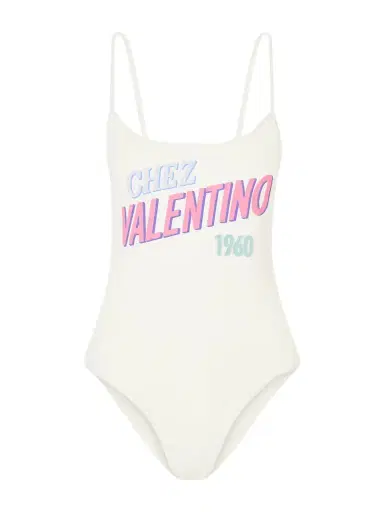 Valentino Garavani Logo Print Swimsuit | Thumbnail 1 Valentino Garavani Logo Print Swimsuit | Thumbnail 1