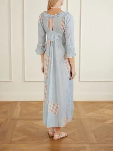 Thierry Colson Antoinette Ruffled Printed Cotton-voile Midi Dress | Thumbnail 3 Thierry Colson Antoinette Ruffled Printed Cotton-voile Midi Dress | Thumbnail 3