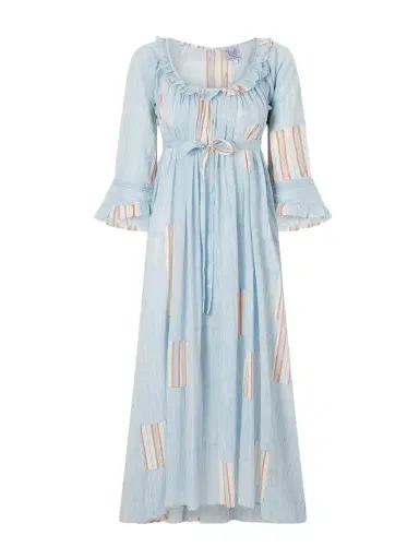 Thierry Colson Antoinette Ruffled Printed Cotton-voile Midi Dress | Thumbnail 1 Thierry Colson Antoinette Ruffled Printed Cotton-voile Midi Dress | Thumbnail 1