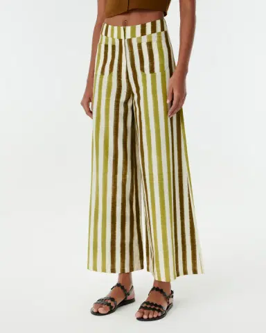 Emporio Sirenuse Adele Trousers in Ikat Stripes | Thumbnail 3 Emporio Sirenuse Adele Trousers in Ikat Stripes | Thumbnail 3