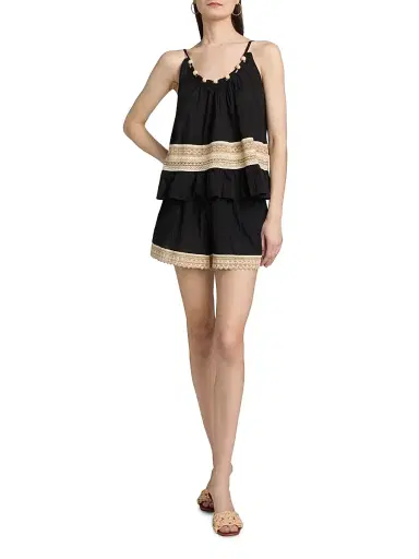 Ramy Brook Women's Kiersten Cotton Cover-Up Tank - Black - Size Large | Thumbnail 2 Ramy Brook Women's Kiersten Cotton Cover-Up Tank - Black - Size Large | Thumbnail 2