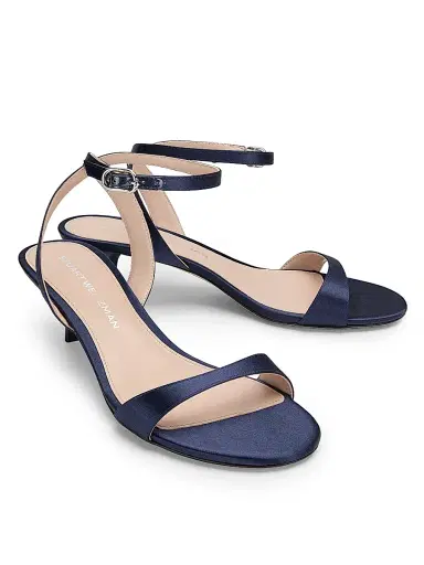 Stuart Weitzman Women's Kellie 50MM Satin Sandals - River Blue - Size 9.5 | Thumbnail 2 Stuart Weitzman Women's Kellie 50MM Satin Sandals - River Blue - Size 9.5 | Thumbnail 2