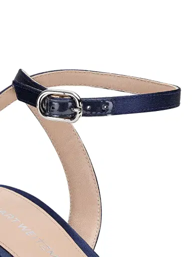 Stuart Weitzman Women's Kellie 50MM Satin Sandals - River Blue - Size 9.5 | Thumbnail 6 Stuart Weitzman Women's Kellie 50MM Satin Sandals - River Blue - Size 9.5 | Thumbnail 6