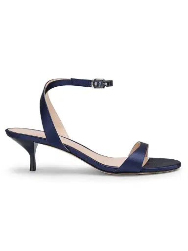 Stuart Weitzman Women's Kellie 50MM Satin Sandals - River Blue - Size 9.5 | Thumbnail 1 Stuart Weitzman Women's Kellie 50MM Satin Sandals - River Blue - Size 9.5 | Thumbnail 1
