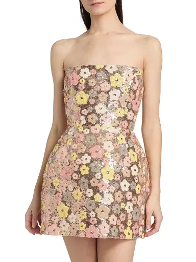 Bronx and Banco Women's Jasmine Maraya Strapless Sequined Minidress | Thumbnail 3 Bronx and Banco Women's Jasmine Maraya Strapless Sequined Minidress | Thumbnail 3