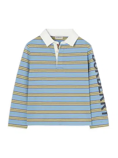 Burberry Boy's Little Boy's & Boy's Logo Striped Polo Shirt | Thumbnail 1 Burberry Boy's Little Boy's & Boy's Logo Striped Polo Shirt | Thumbnail 1