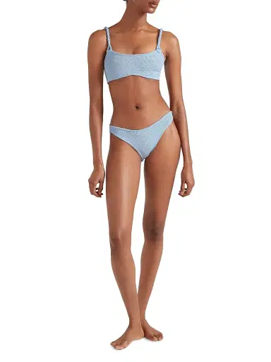 Hunza G Women's Phoebe Rope Strap Bikini - Metallic Ice Blue | Thumbnail 2 Hunza G Women's Phoebe Rope Strap Bikini - Metallic Ice Blue | Thumbnail 2