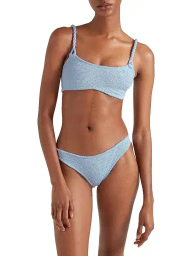 Hunza G Women's Phoebe Rope Strap Bikini - Metallic Ice Blue | Thumbnail 3 Hunza G Women's Phoebe Rope Strap Bikini - Metallic Ice Blue | Thumbnail 3