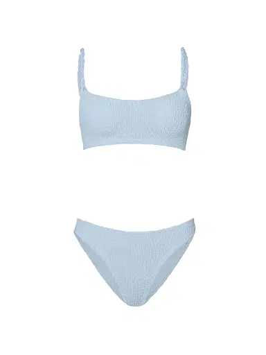 Hunza G Women's Phoebe Rope Strap Bikini - Metallic Ice Blue | Thumbnail 1 Hunza G Women's Phoebe Rope Strap Bikini - Metallic Ice Blue | Thumbnail 1