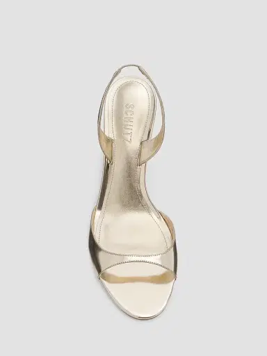 Schutz Women's Scarlett Leather Slingback Sandals - Platinum - Size 9.5 | Thumbnail 5 Schutz Women's Scarlett Leather Slingback Sandals - Platinum - Size 9.5 | Thumbnail 5