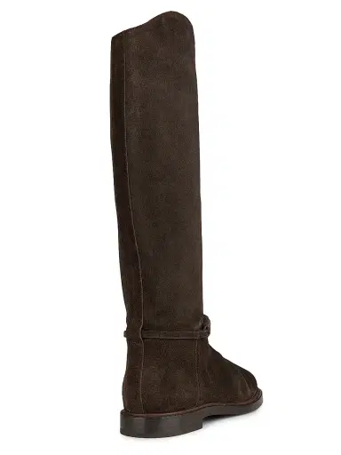 Brunello Cucinelli Women's Monili-Beaded Suede Riding Boots - Pepper | Thumbnail 3 Brunello Cucinelli Women's Monili-Beaded Suede Riding Boots - Pepper | Thumbnail 3